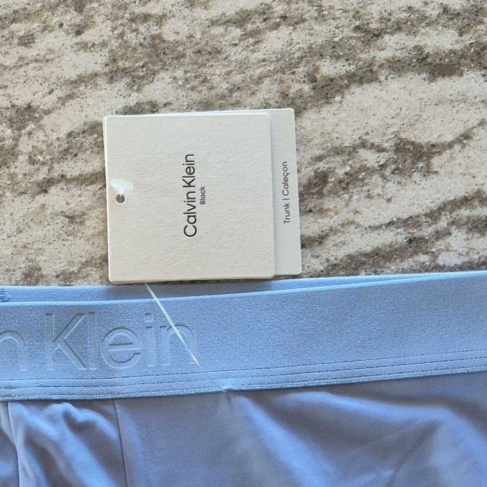Calvik Klein Men's CK Black Boxer Trunk Underwear NEW Size Large - Picture 4 of 4
